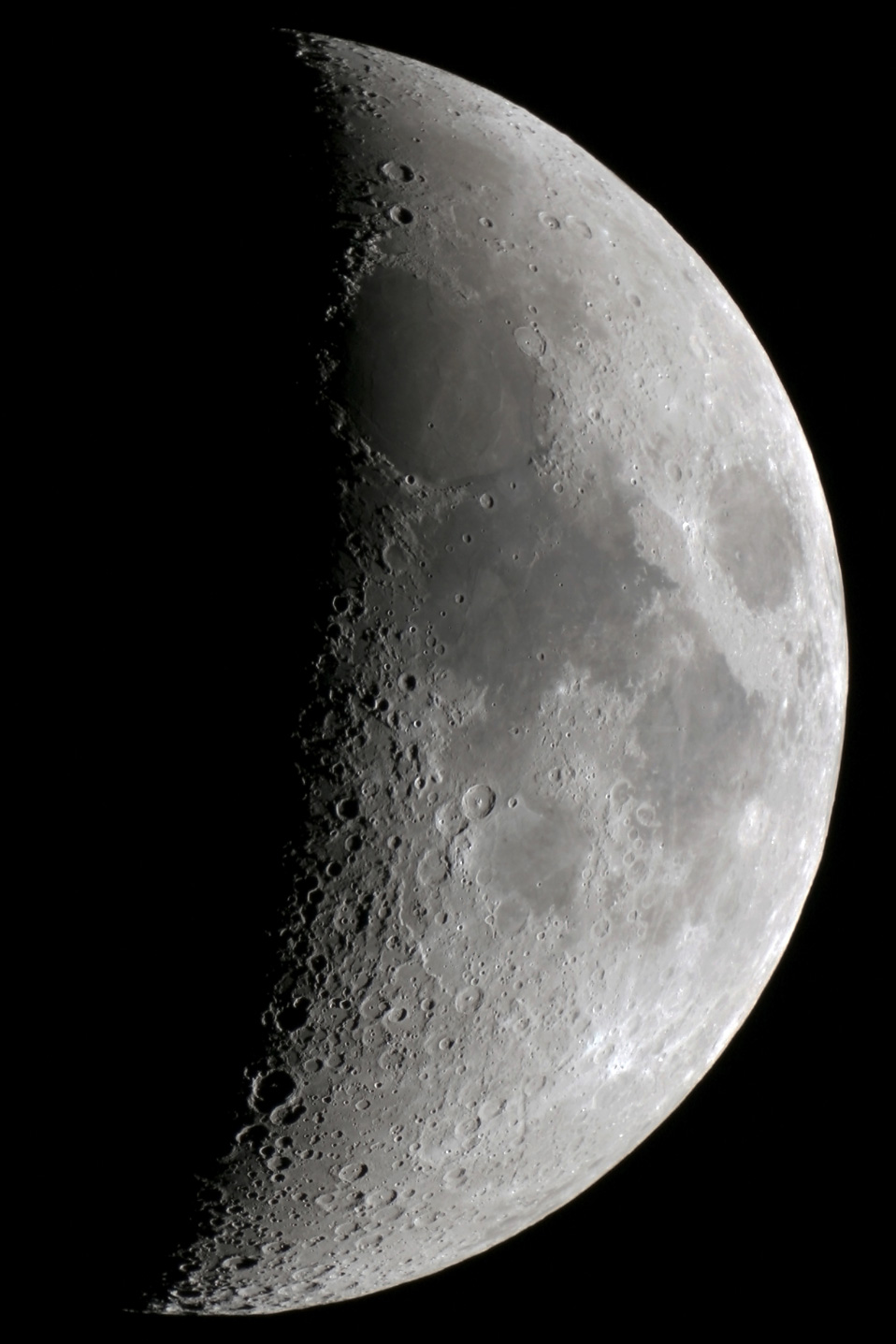Zunehmender Mond am 1. April 2009